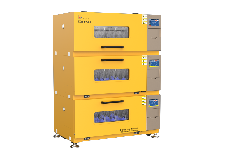 고속 쌓을 수 있는 인큐베이터 셰이커 트리플 드라이브 ZQZY-3CS8H (각 셰이커 306L)